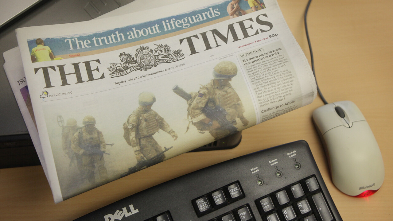 News Corp-owned The Times newspaper pulling BlackBerry apps from market due to ‘lack of interest’