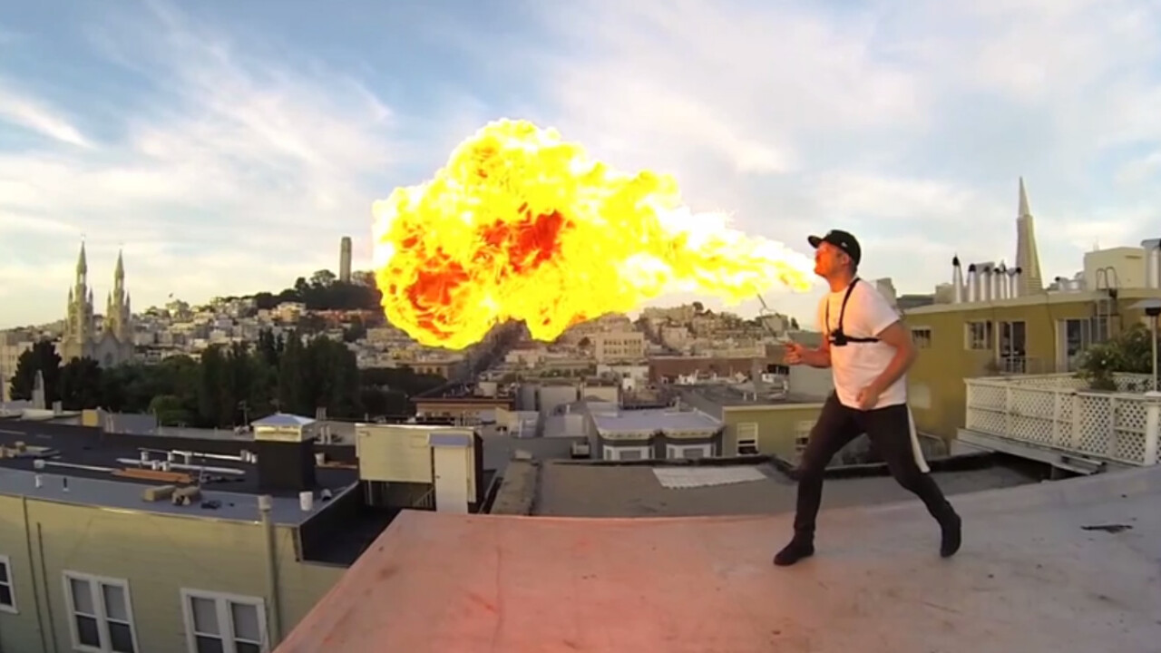 24 GoPros + Fire Breathing = Scorchingly Cool (Video)