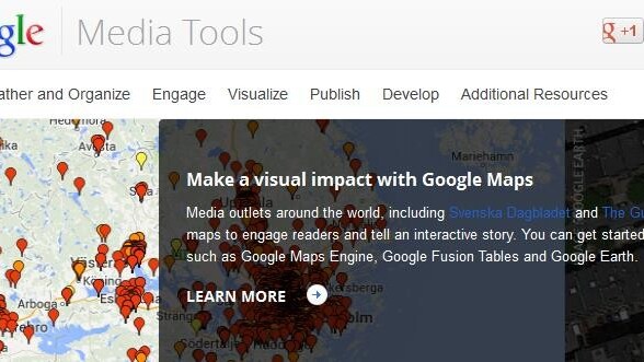 Google guides journalists to its digital resources with new Google Media Tools hub