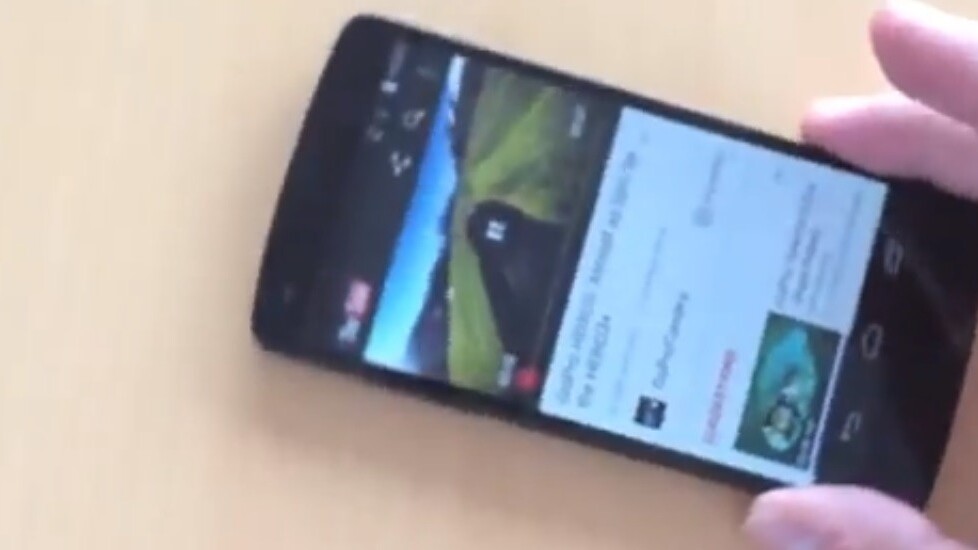 Is this Google’s upcoming Nexus 5 caught on video?