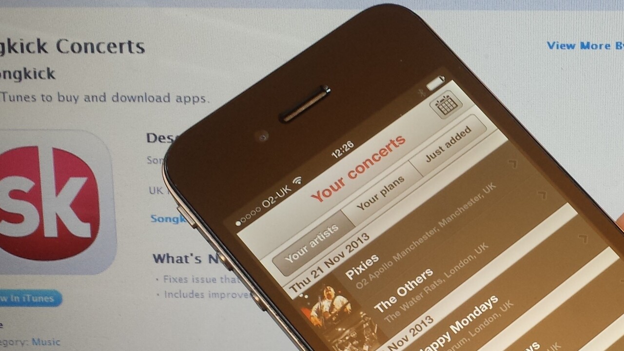 Songkick for iPhone now scans your Spotify playlists and lets you buy tickets in-app