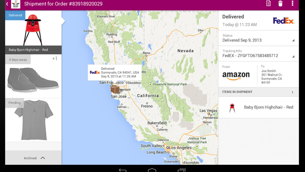 Slice now lets you track all your online purchases from your Android tablet