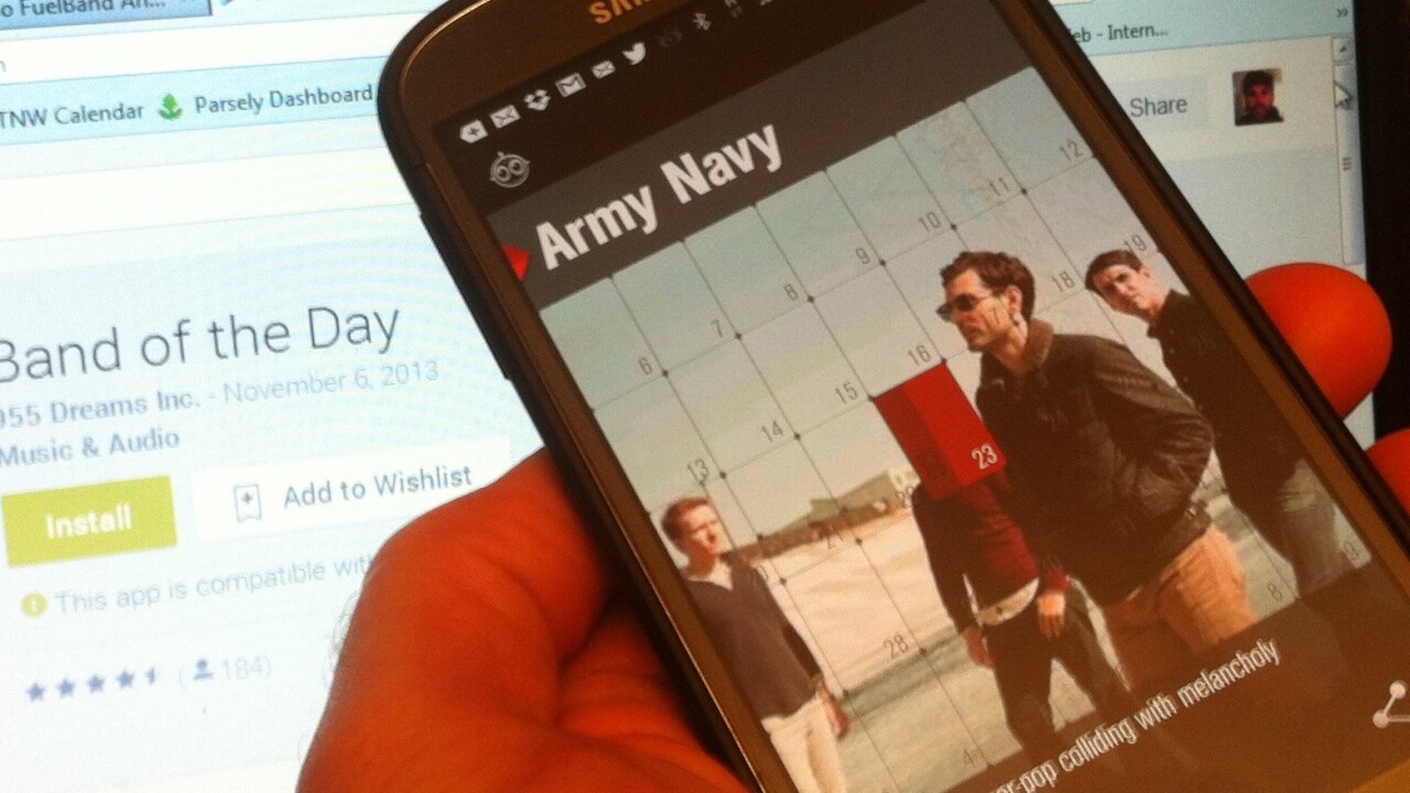Band of the Day hits Android to help you keep your finger on the pulse with one new artist each day