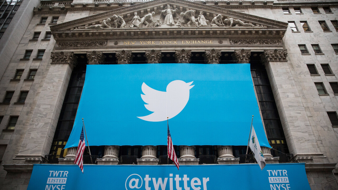 Twitter just became a public company, opened at $45.10 on the NYSE