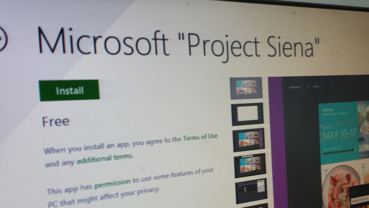 Microsoft Project Siena: An app for anyone to create Windows 8.1 apps, no coding required