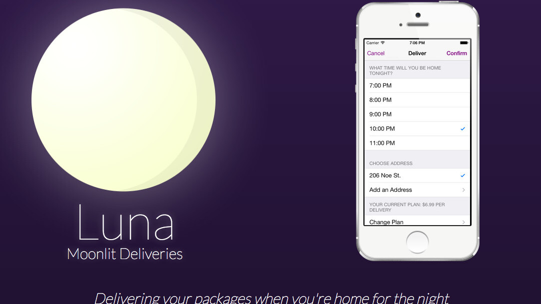 Luna’s late-night delivery service ships your packages when you’re actually home