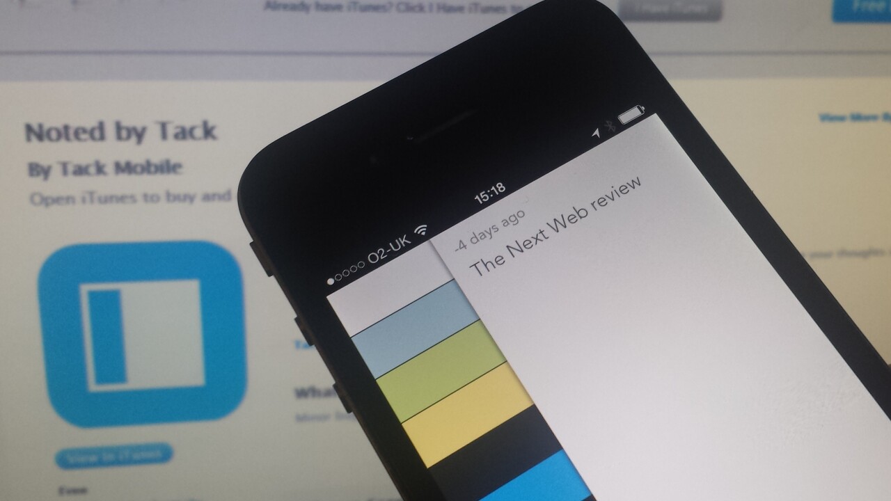 Noted: A beautifully simple gesture-based note-taking app for iPhone