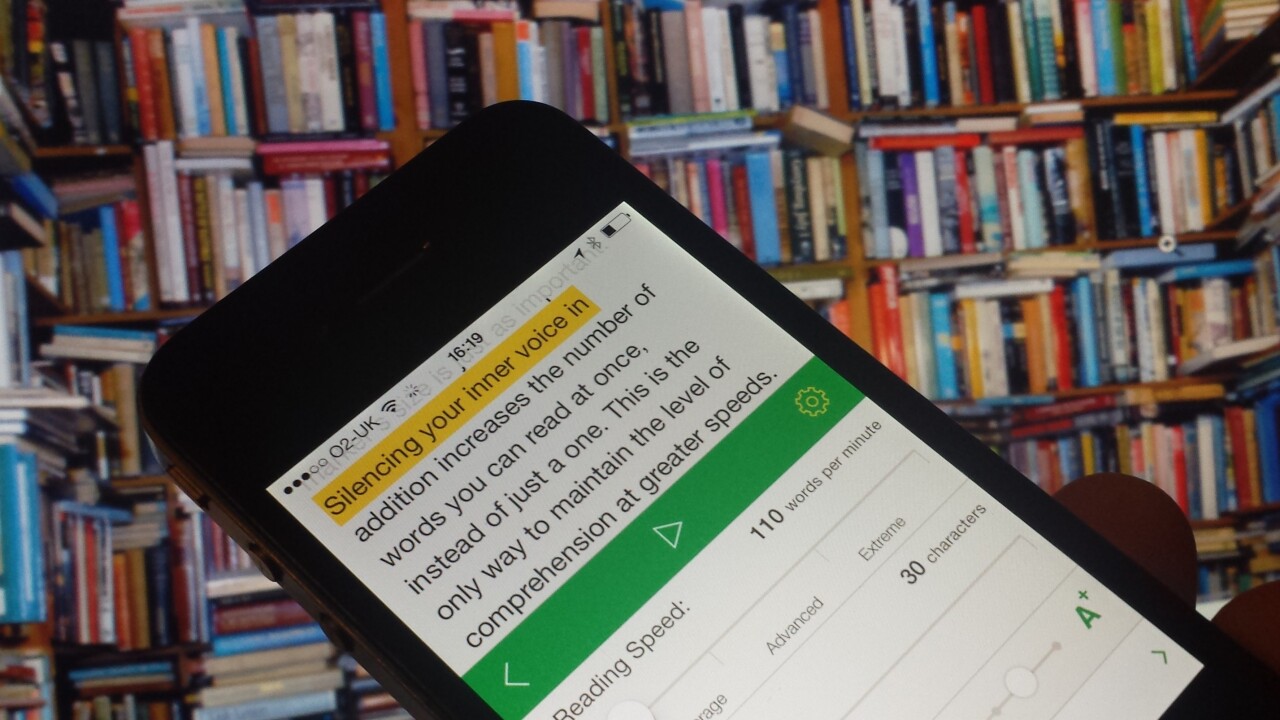 Outread for iOS highlights text to help speed your way through your reading list