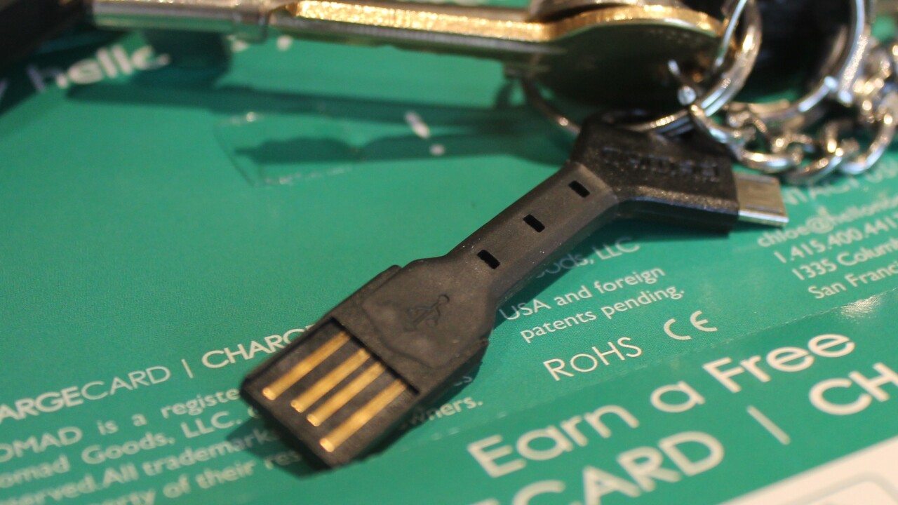 With the $25 Chargekey, you’ll never be caught without a USB cable again