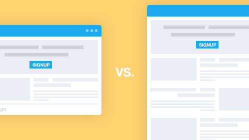 What’s more effective: Long or short landing pages?