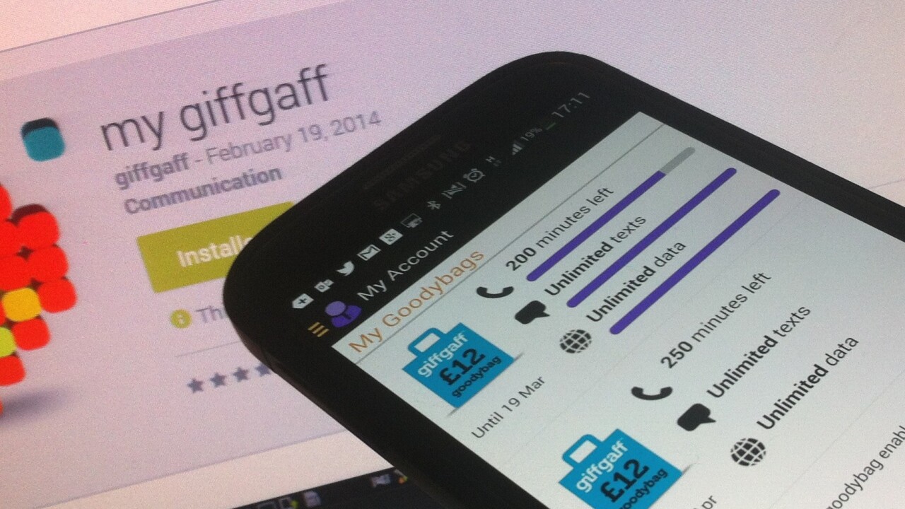 GiffGaff, the UK people-powered mobile network, launches native Android app