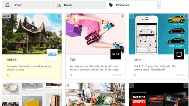 Google trials a new ‘visual’ way to view promotions in your Gmail account