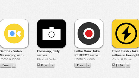 Apple’s iOS App Store spotlights the selfie