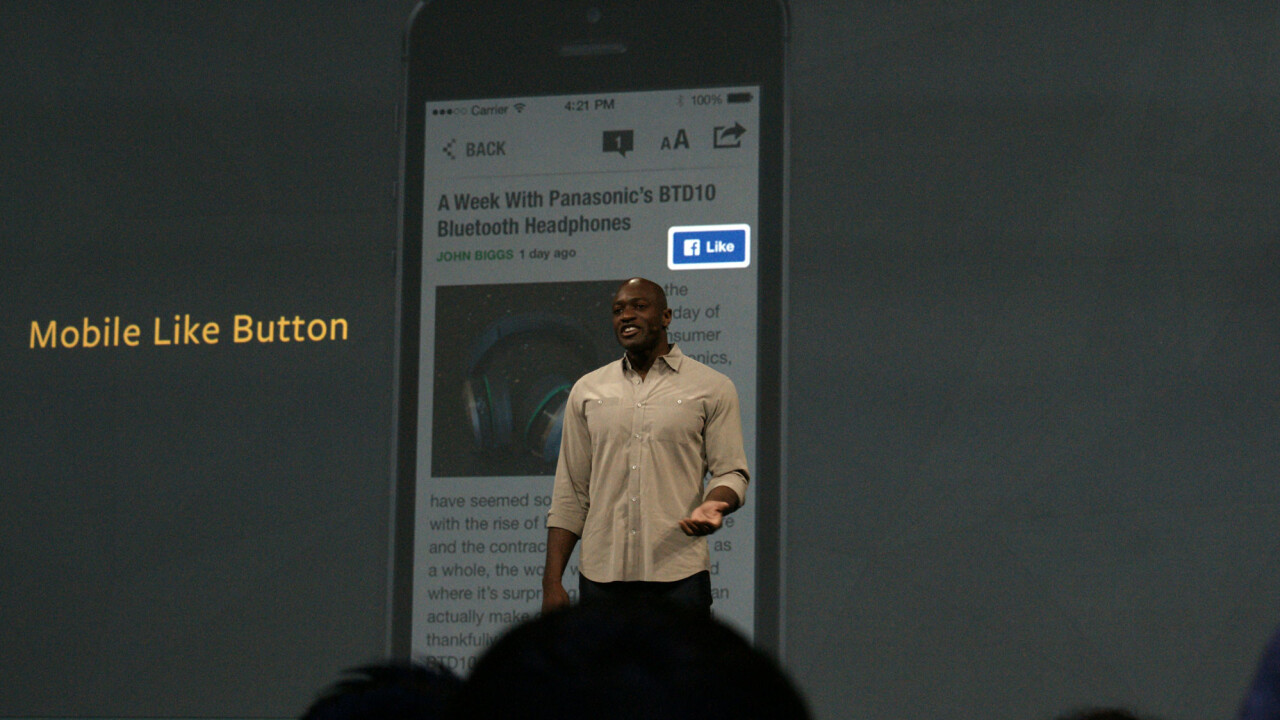 Facebook introduces a mobile Like button for third-party apps