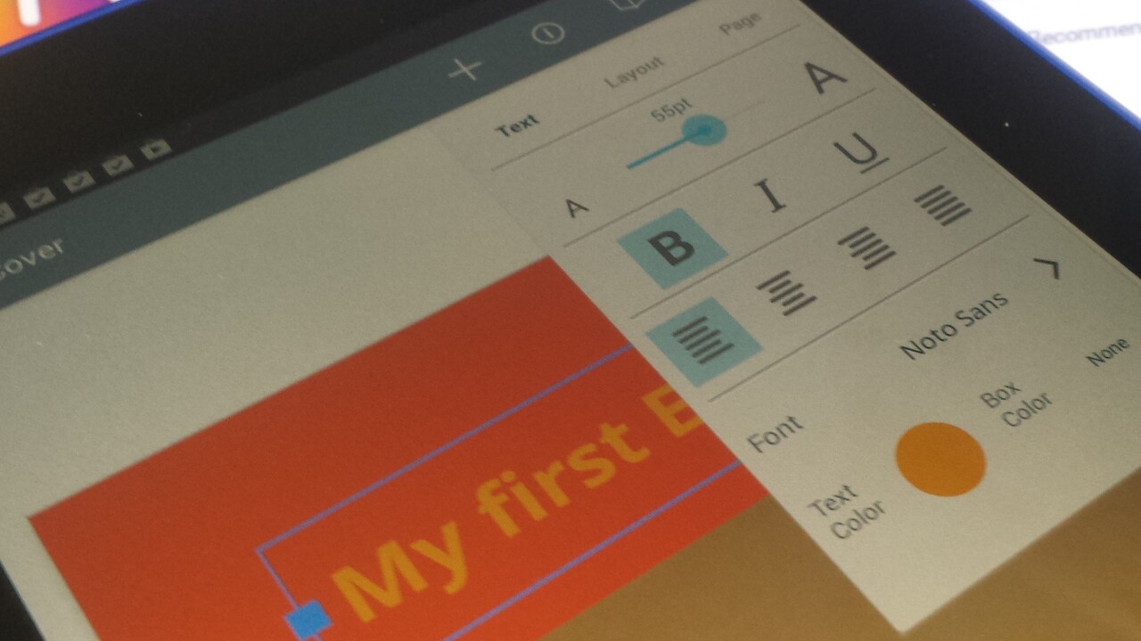 Book Creator now lets you create your own ebooks from your Android tablet