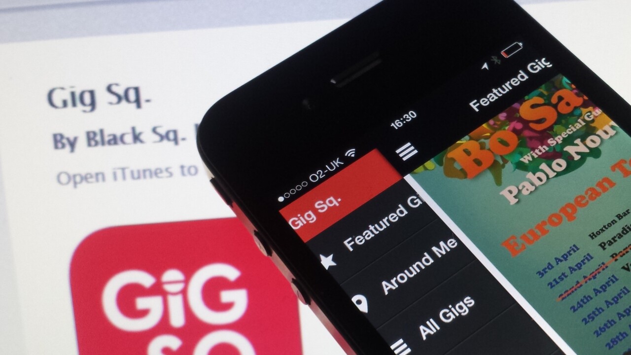 Gig Sq. for iPhone helps Londoners find the best live music in their locale