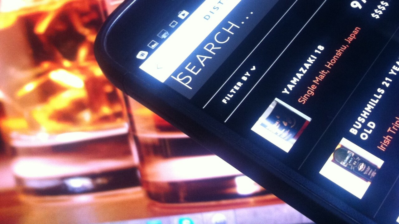 Distiller’s whisky-drinking companion app is now served on Android too
