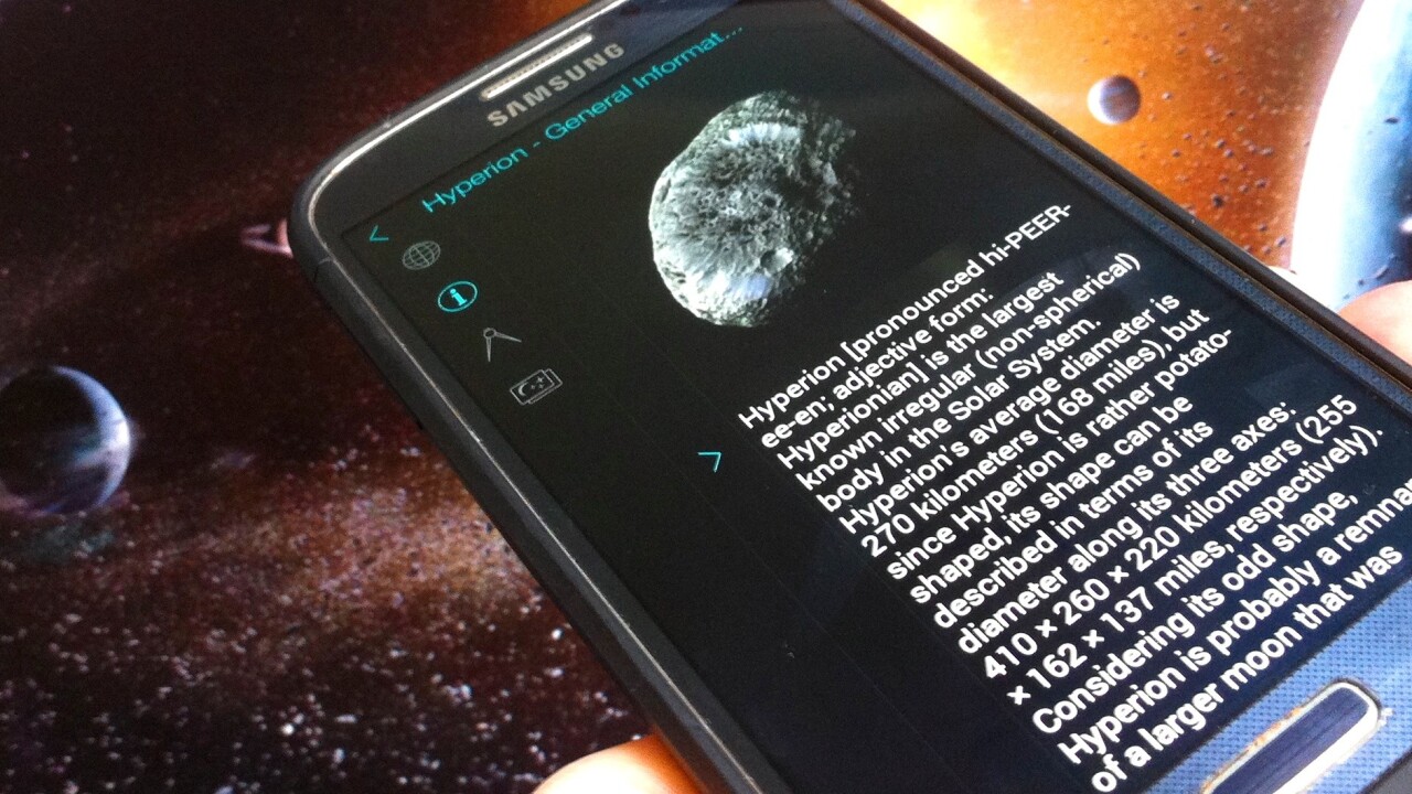 Solar Walk for Android guides you through our solar system with stunning visuals