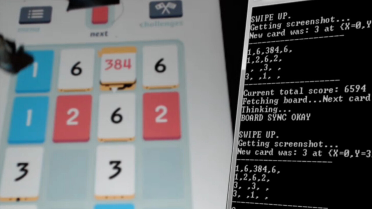 This robot playing Threes is hypnotic and better than you