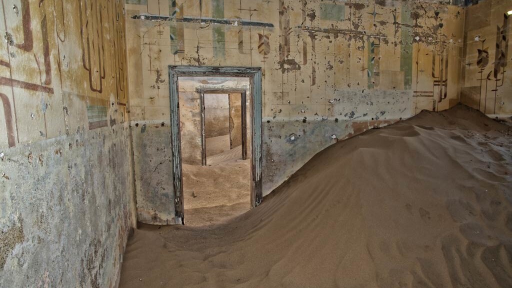 Explore an eerie African ghost town engulfed by the desert