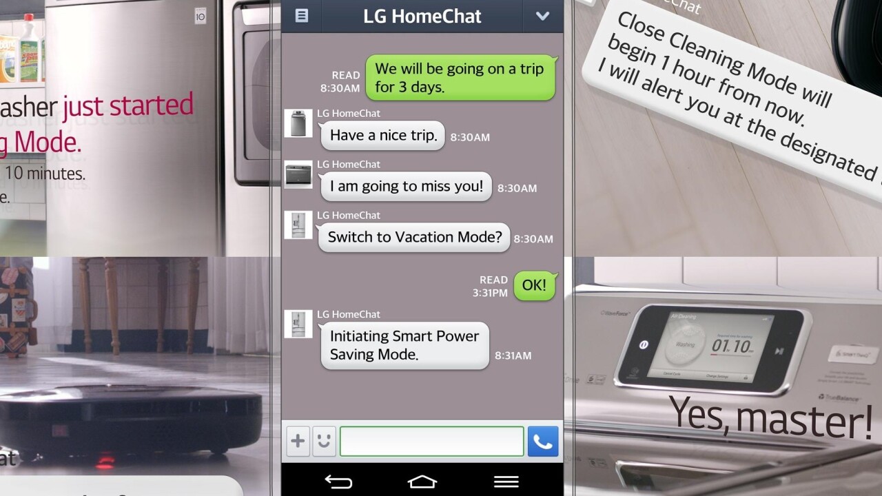 LG’s new fridge, washing machine and oven can chat with you using Line’s messaging app