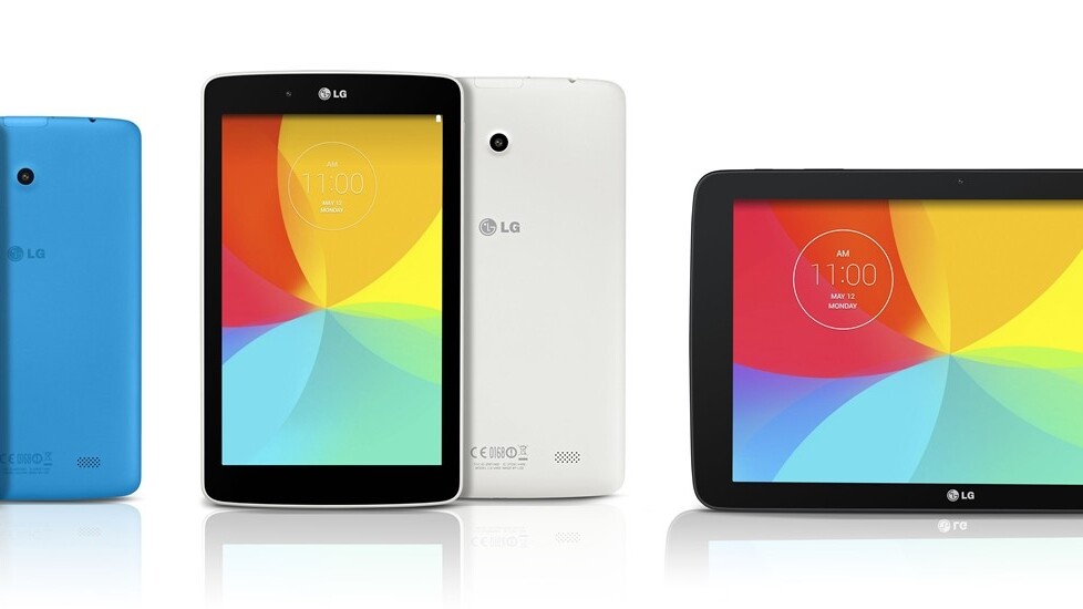 LG announces new 7-inch, 8-inch and 10.1-inch G Pad tablets