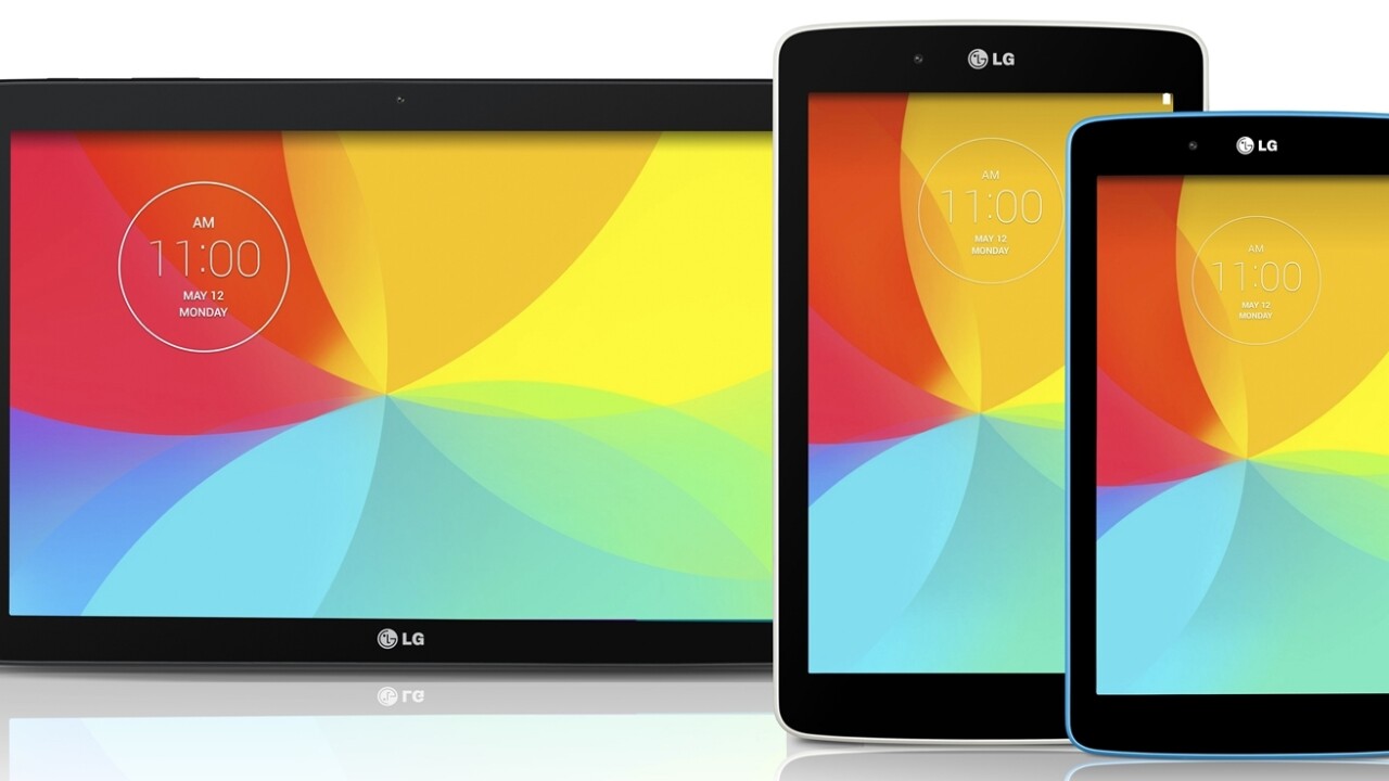 LG’s G Pad 7.0 tablet arriving in Europe this week, G Pad 8.0 and 10.1 to follow