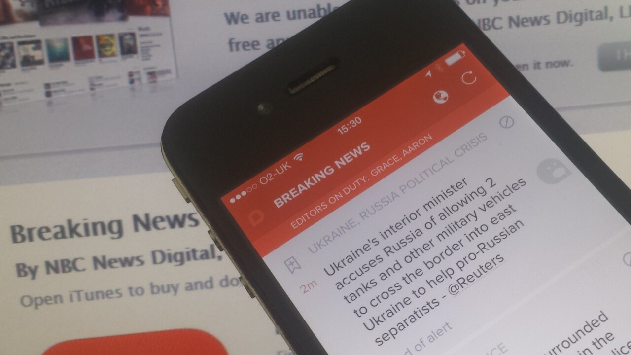Breaking News mobile app now brings you breaking news based on your proximity to the breaking news