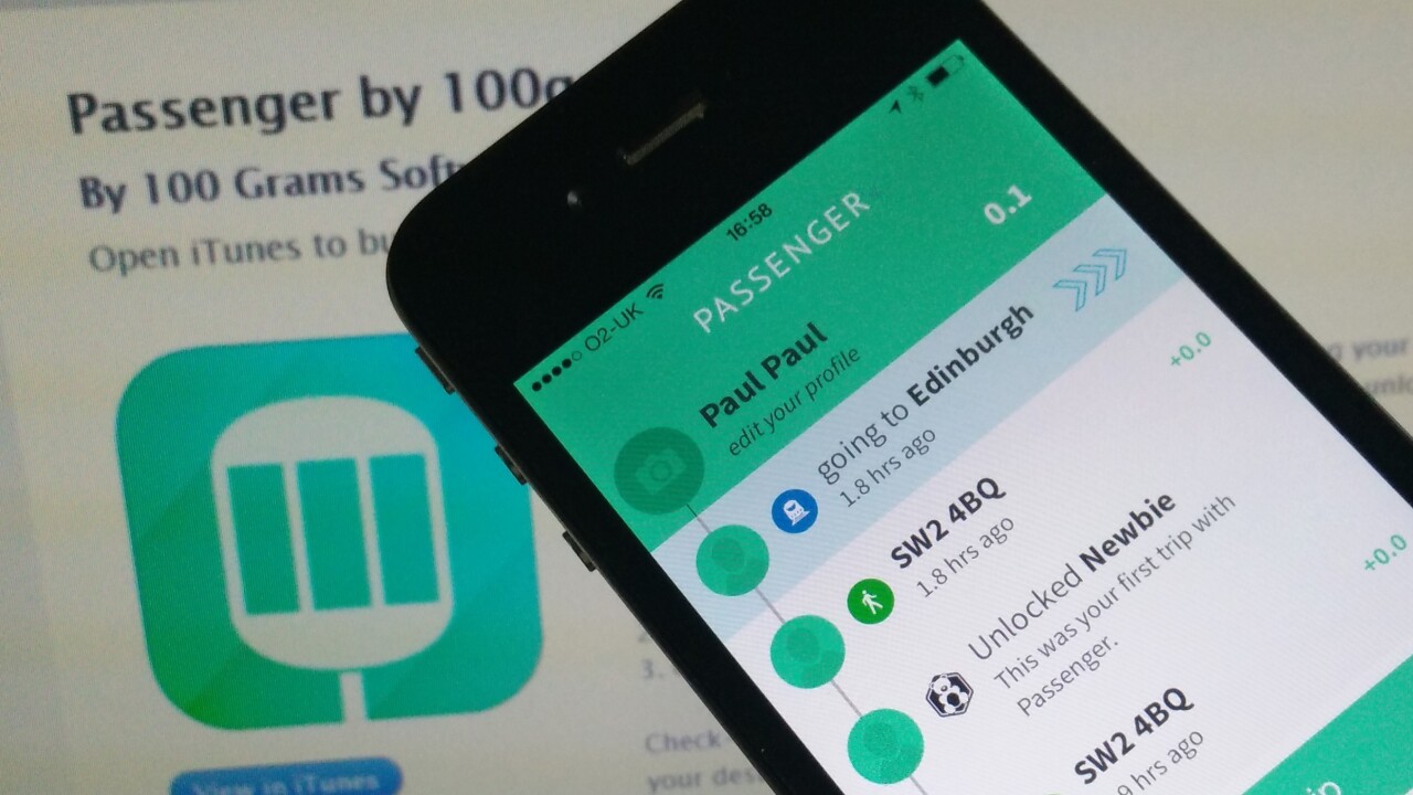 Passenger for iPhone not only logs all your journeys, it also lets you ask friends for directions