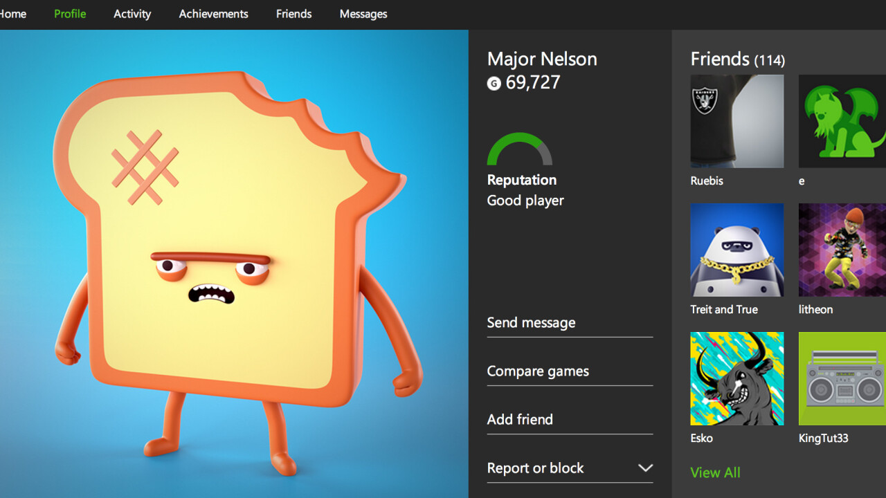 Microsoft’s new Xbox.com profile pages are now live with Xbox One achievements and game clips