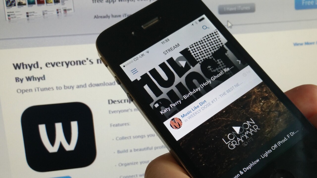 Whyd for iPhone is a social network that lets you ‘bookmark’ music from across the Web