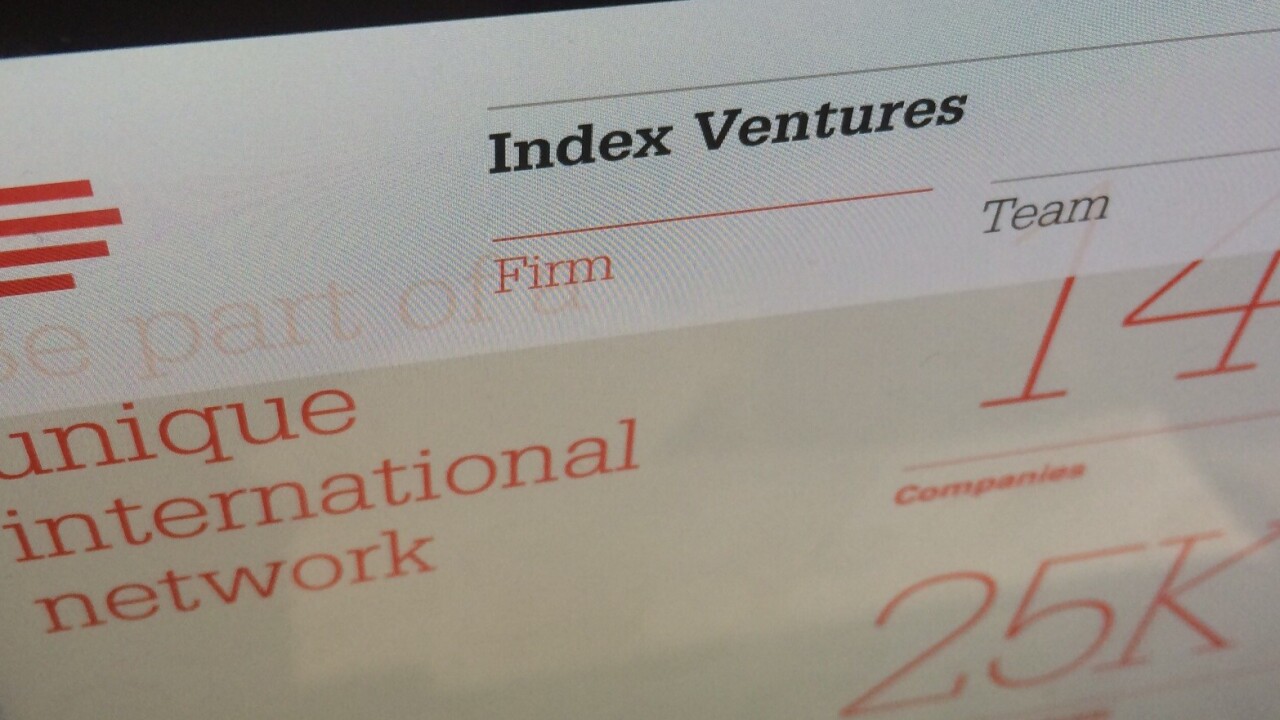 Index Ventures raises a 7th early-stage fund, worth $542m