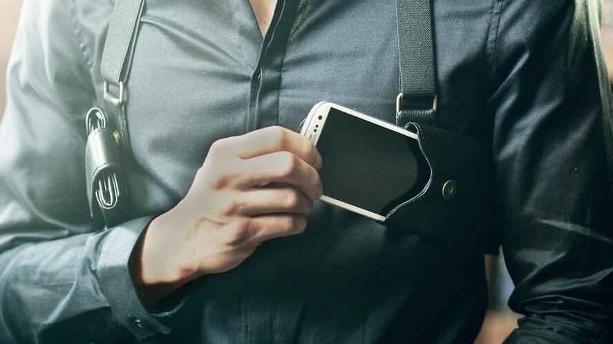 LD West’s leather under-arm phone holster is a dream come true, but it’s not very useful