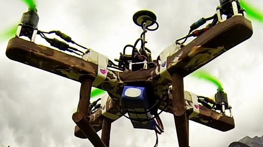 This quadcopter is made out of chocolate