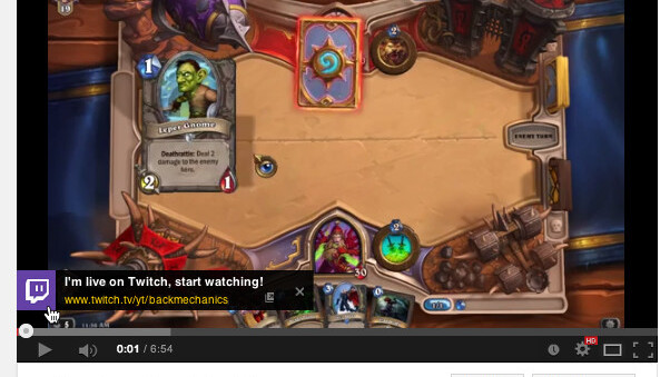 Twitch now lets broadcasters notify YouTube viewers when they’re streaming live