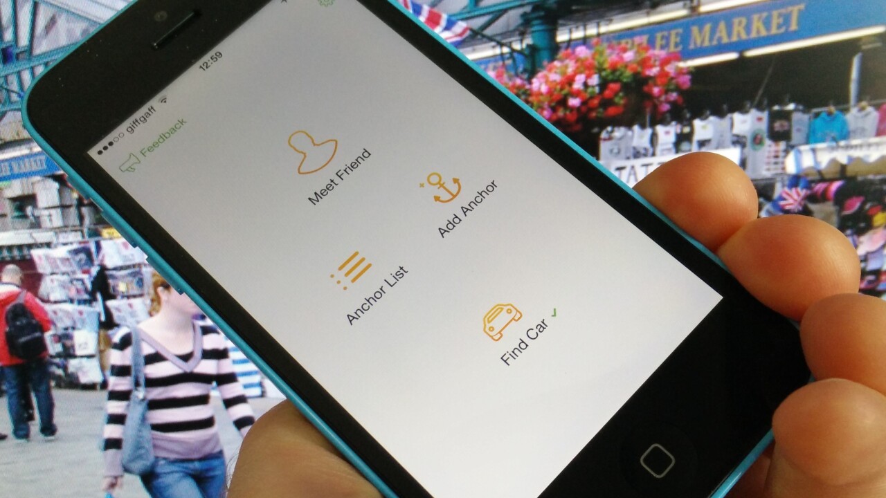 This iPhone app uses anchors and a compass as virtual breadcrumbs so you’ll never get lost again