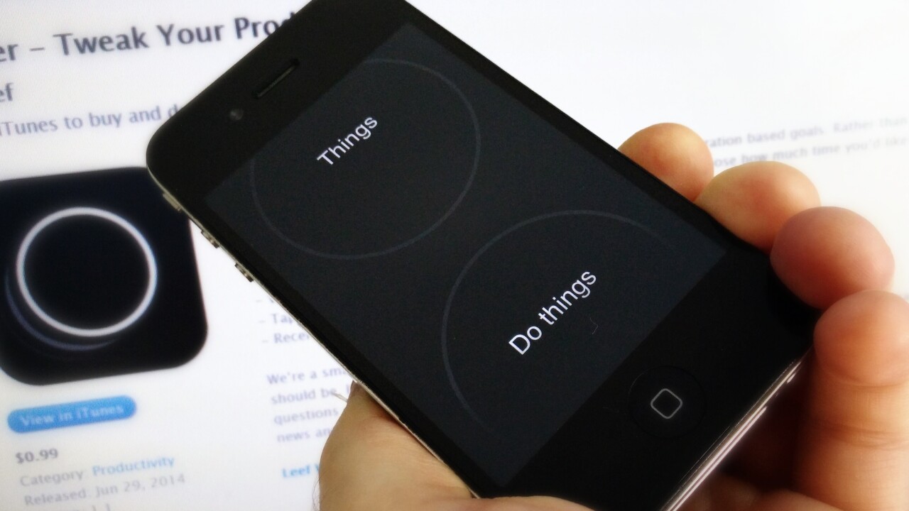 Tinker is a beautifully simple to-do list app for iPhone