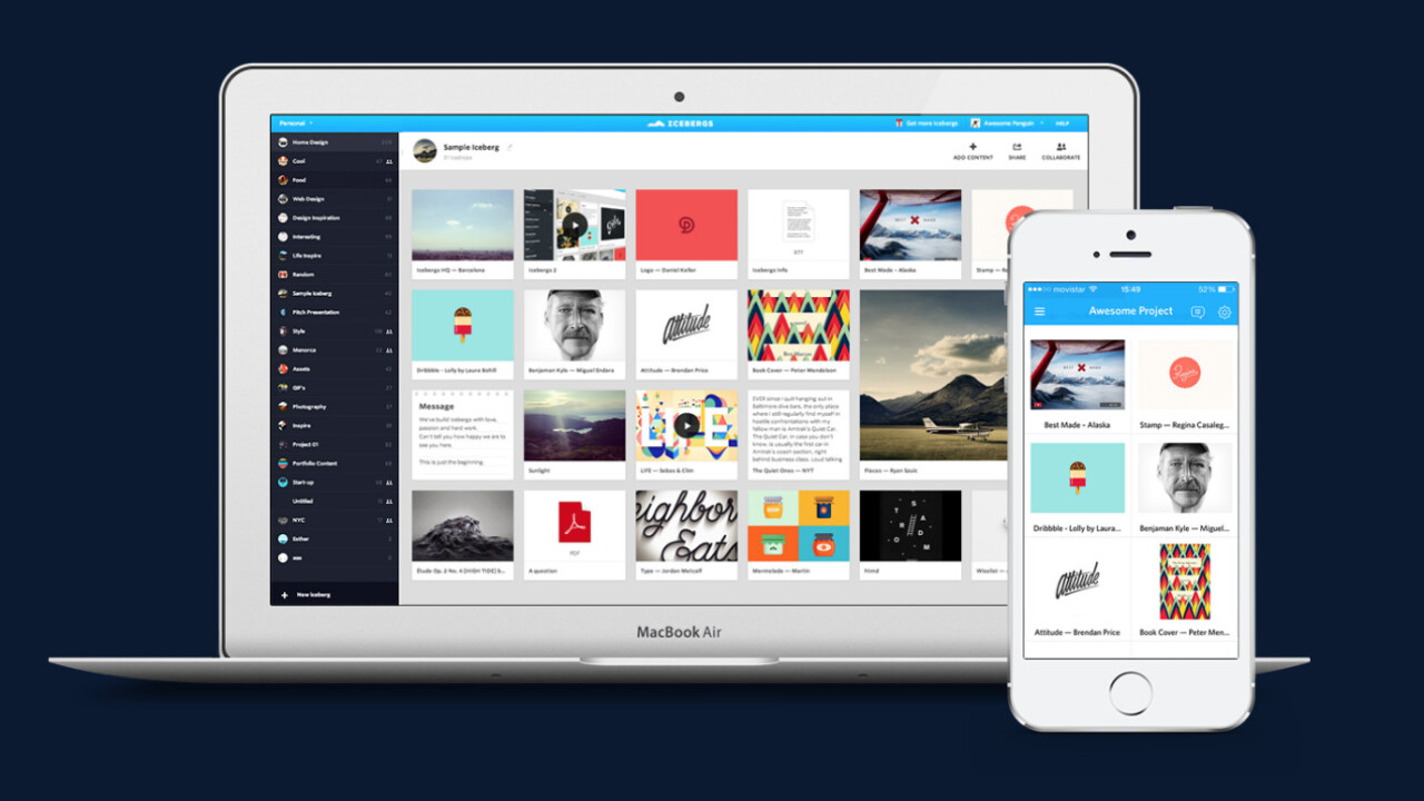 Pinterest acquires and discontinues content organization service Icebergs