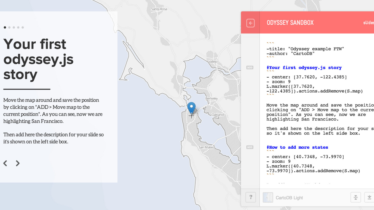 CartoDB’s new open source Odyssey.js tool makes it easy to create interactive maps without coding