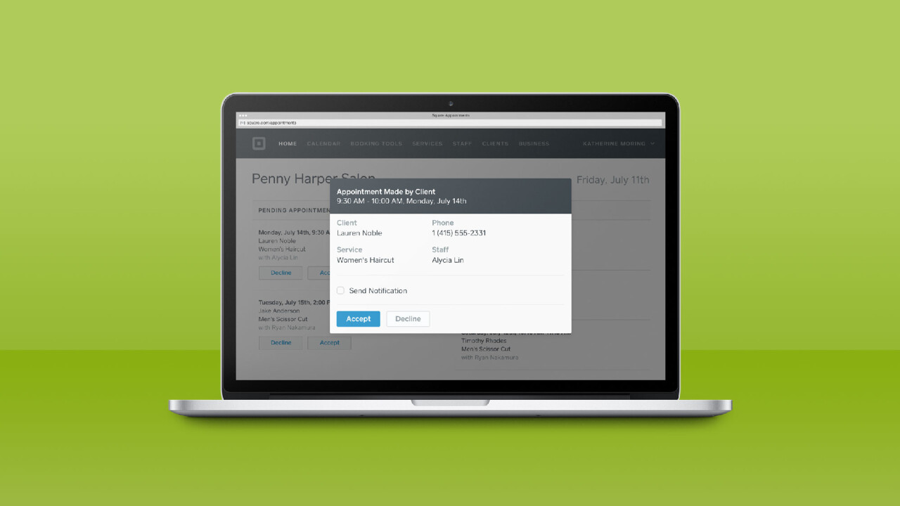 Square introduces Appointments online scheduling system for small businesses