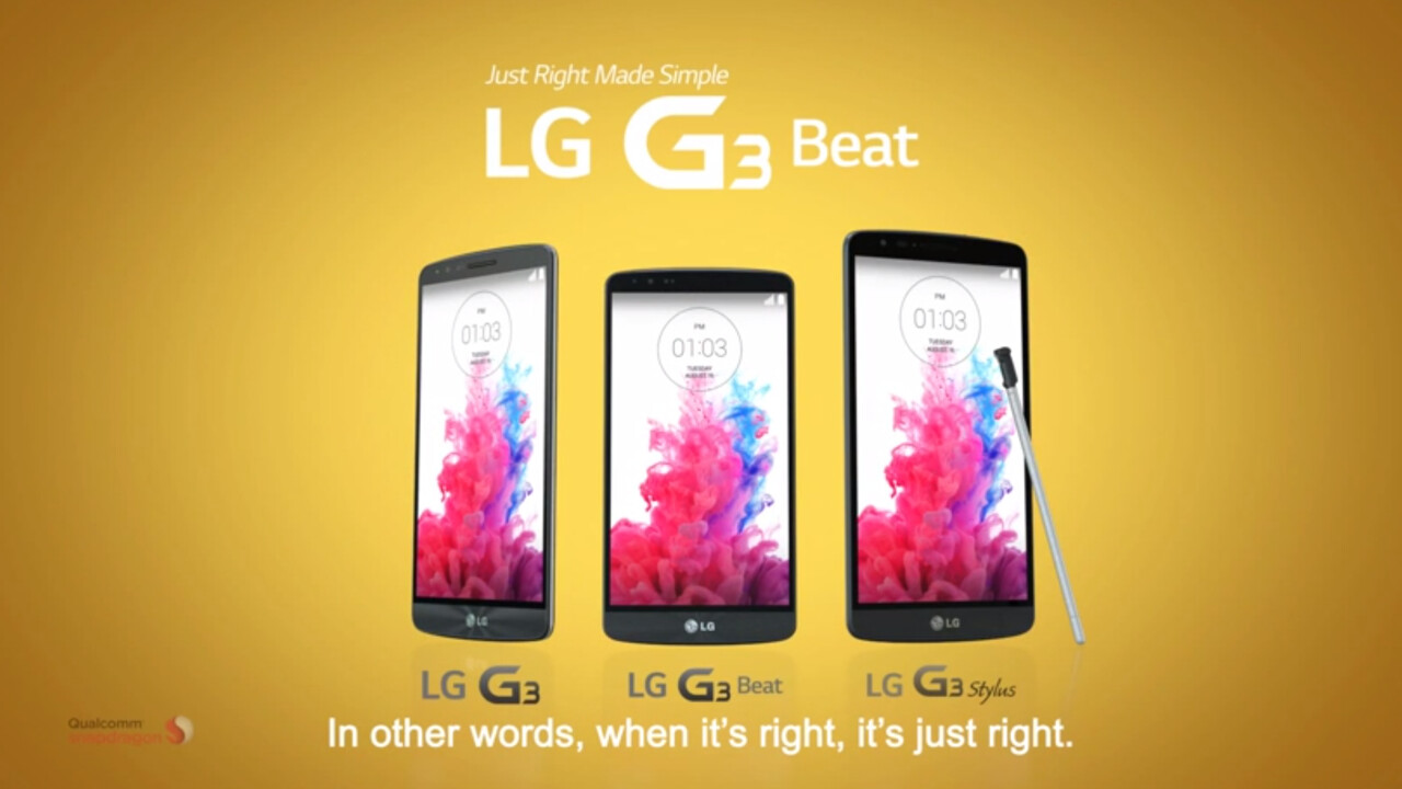 LG’s large G3 Stylus smartphone leaks in new G3 Beat video ad