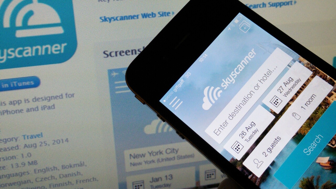 Skyscanner now wants to help you find hotels from your phone with a new standalone app