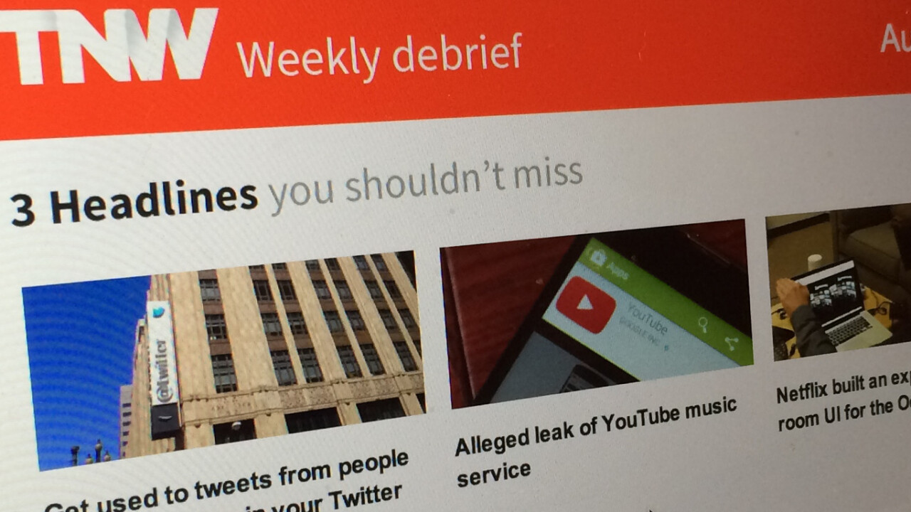 How to get the best of TNW in your inbox every Friday