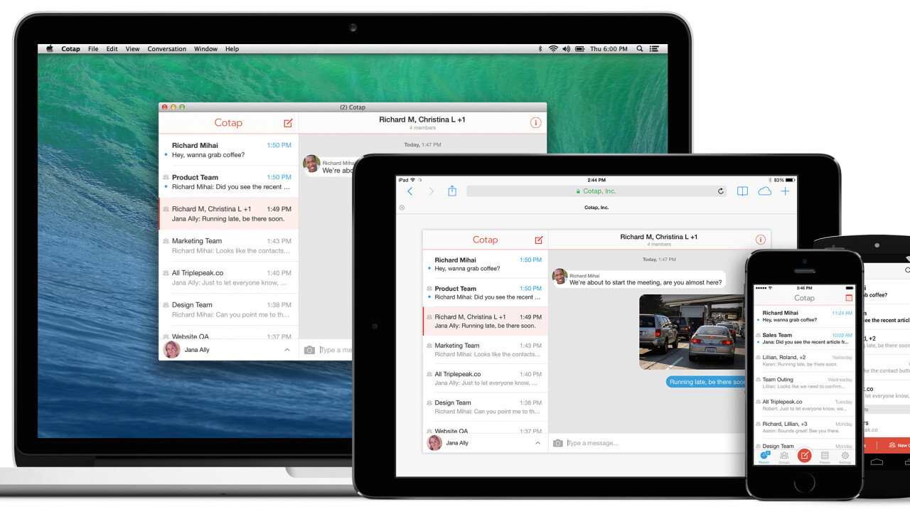 Cotap brings its enterprise messaging service to the desktop