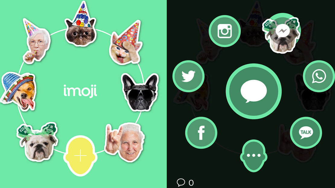Imoji now lets you share custom stickers to Twitter, WhatsApp, Facebook and Instagram