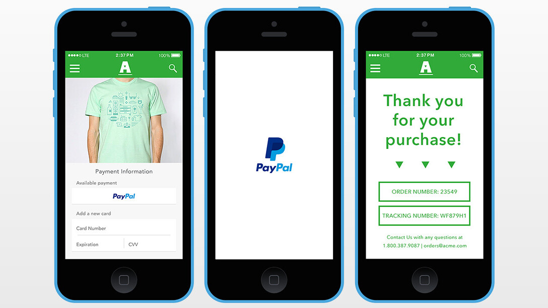 Braintree launches a PayPal version of its convenient Venmo Touch feature