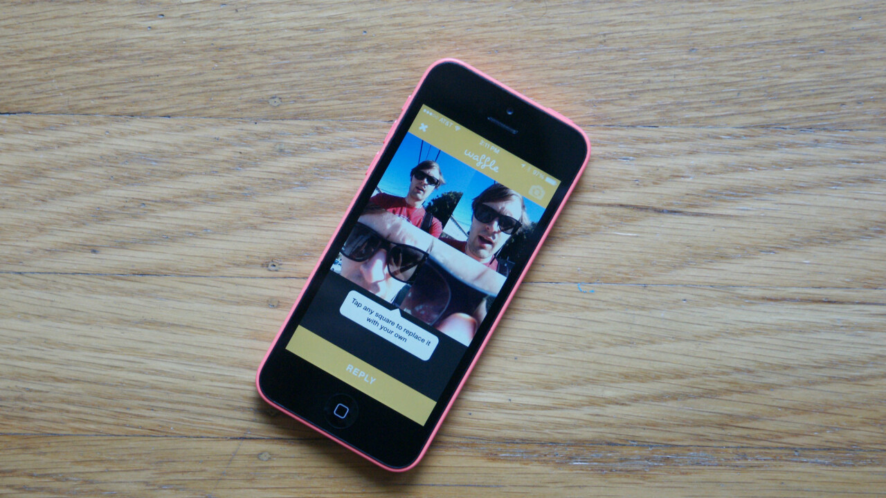 The Waffle app lets you remix your friend’s photos a la the Brady Bunch