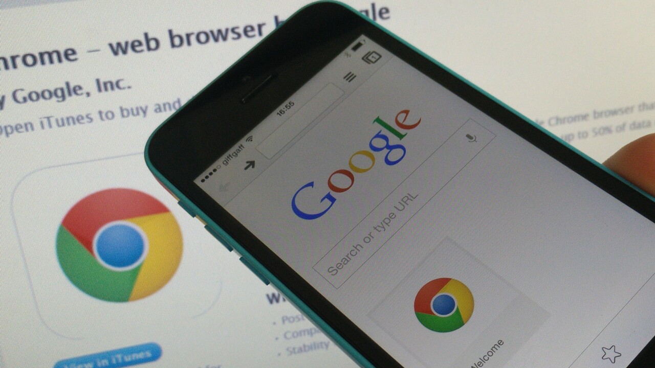 Google Chrome gets iOS 8 support for third-party app extensions