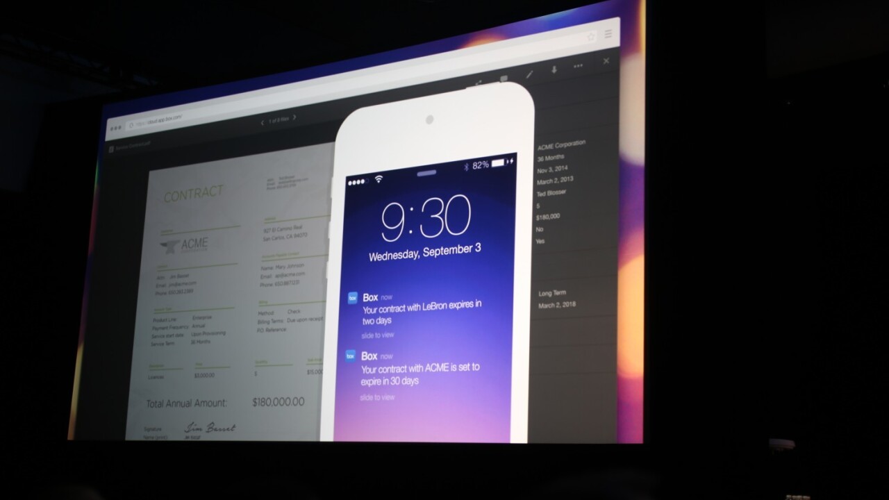 Box updates iOS app with TouchID and widget support