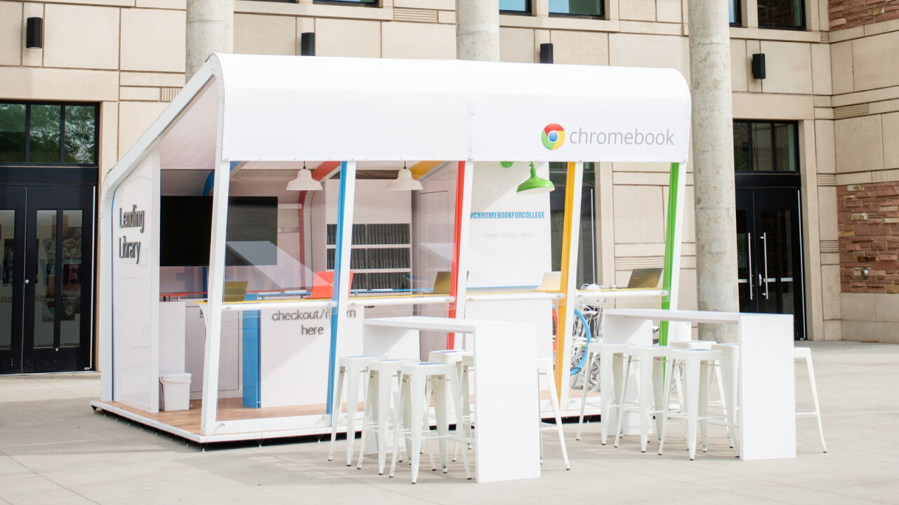 Google is promoting Chromebooks to US students with a traveling Lending Library